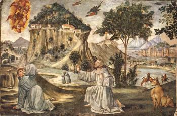 Domenico Ghirlandaio : St Francis cycle, Stigmata of St Francis